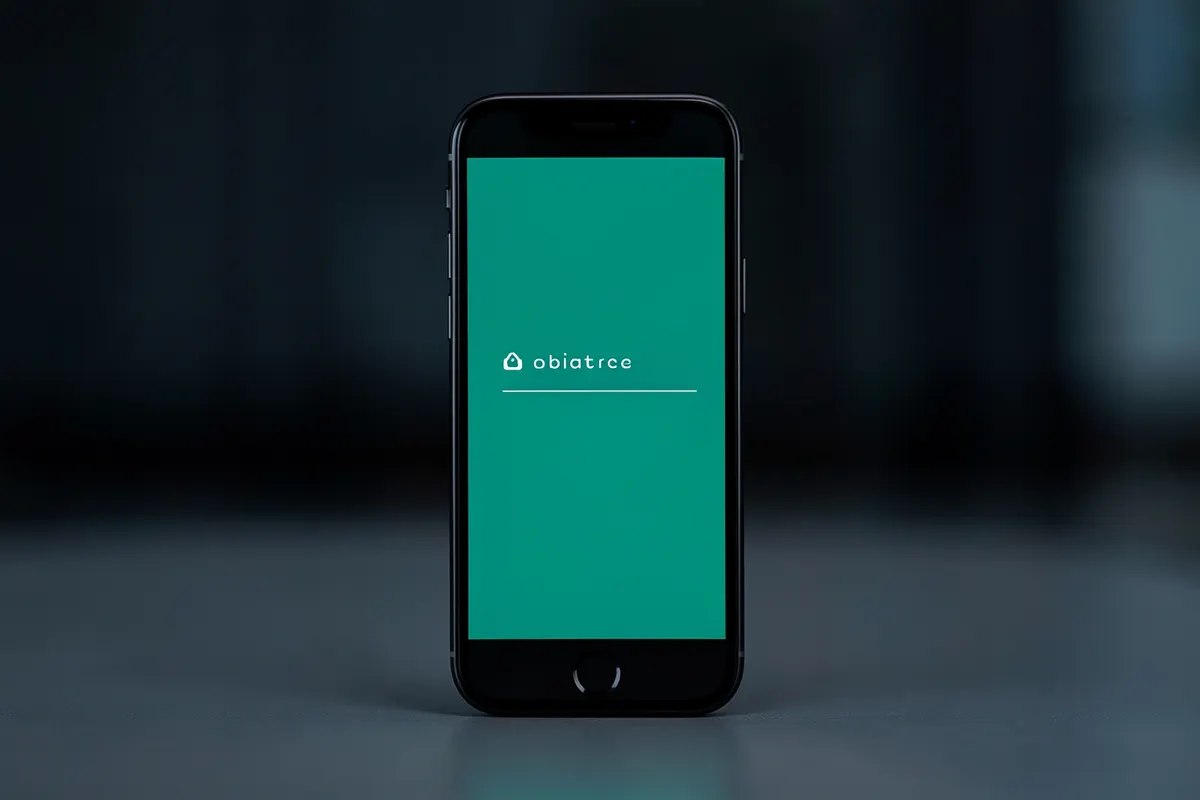 Um smartphone exibindo uma notificação de erro de login em um fundo escuro.