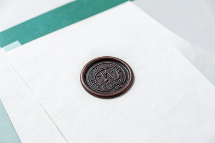 Documento com selo oficial e carimbo, simbolizando um benefício ou auxílio