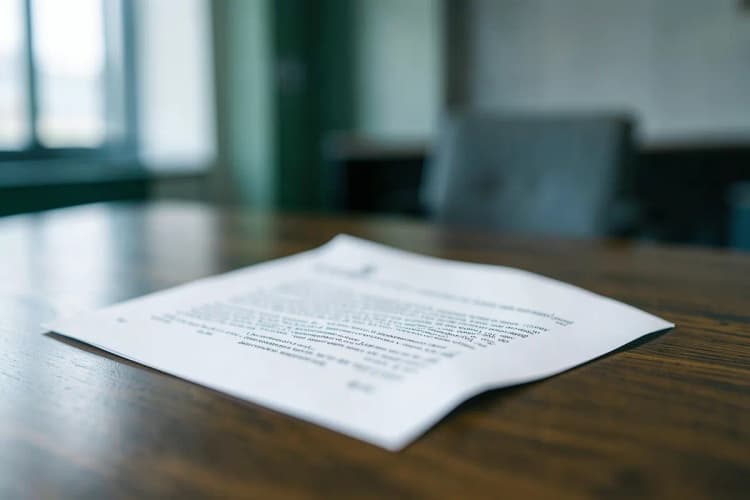Advogado revisando contrato em escritório com iluminação natural