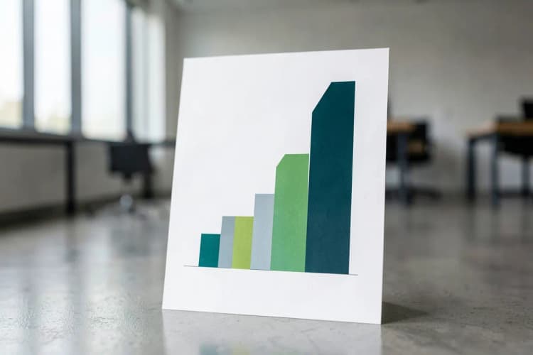 Um gráfico de barras mostrando o crescimento de investimentos em multipropriedade ao longo do tempo.