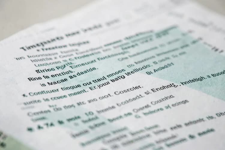 Um close-up de um contrato de timeshare com destaque para a seção de direitos do consumidor.